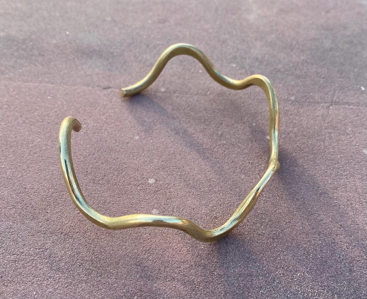 Cobra Flow Cuff Bracelet – Handcrafted Brass Snake Bangle - Bold Contemporary Jewellery - Snake Bracelet Year of the Snake jewellery