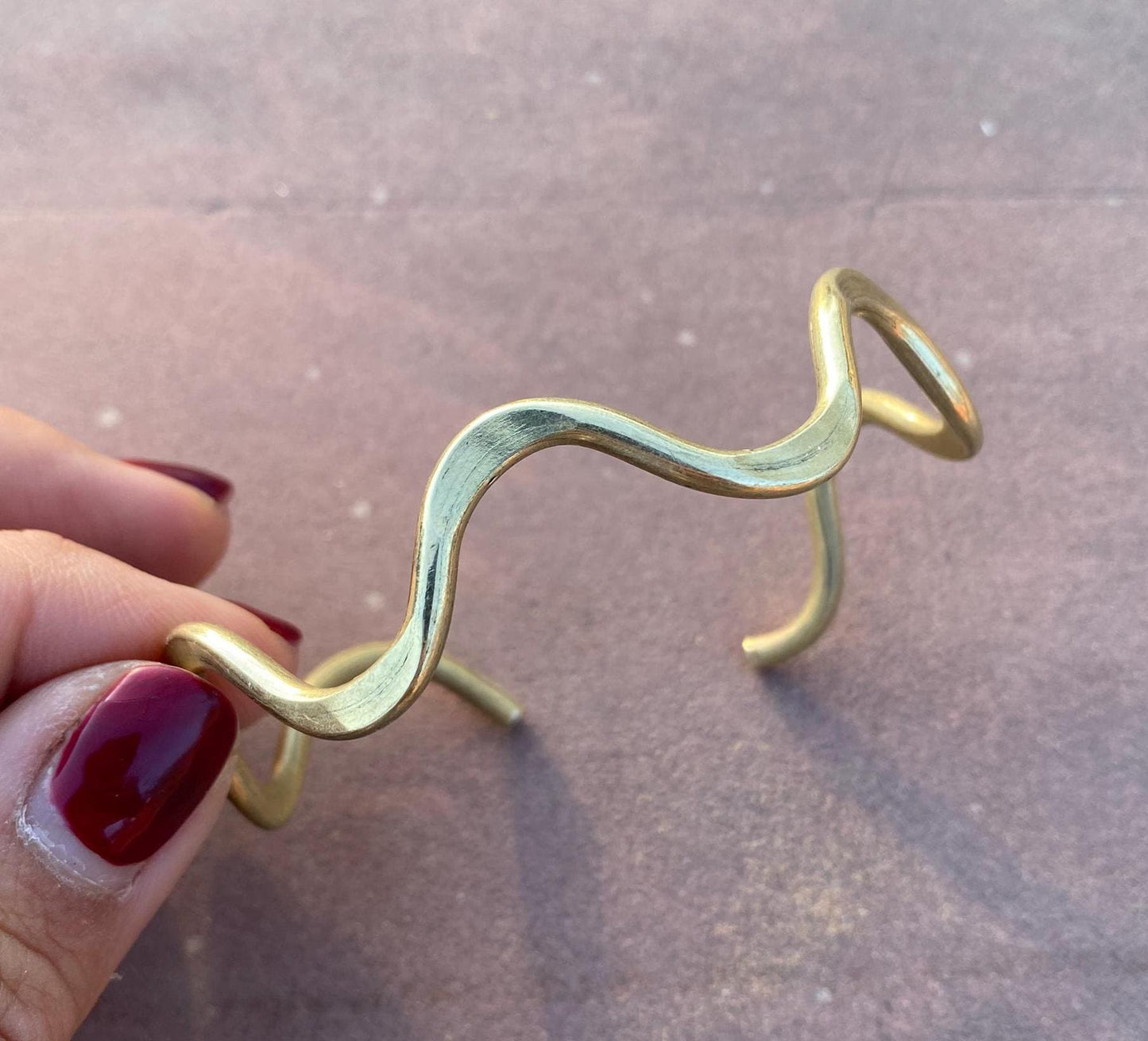 Cobra Flow Cuff Bracelet – Handcrafted Brass Snake Bangle - Bold Contemporary Jewellery - Snake Bracelet Year of the Snake jewellery