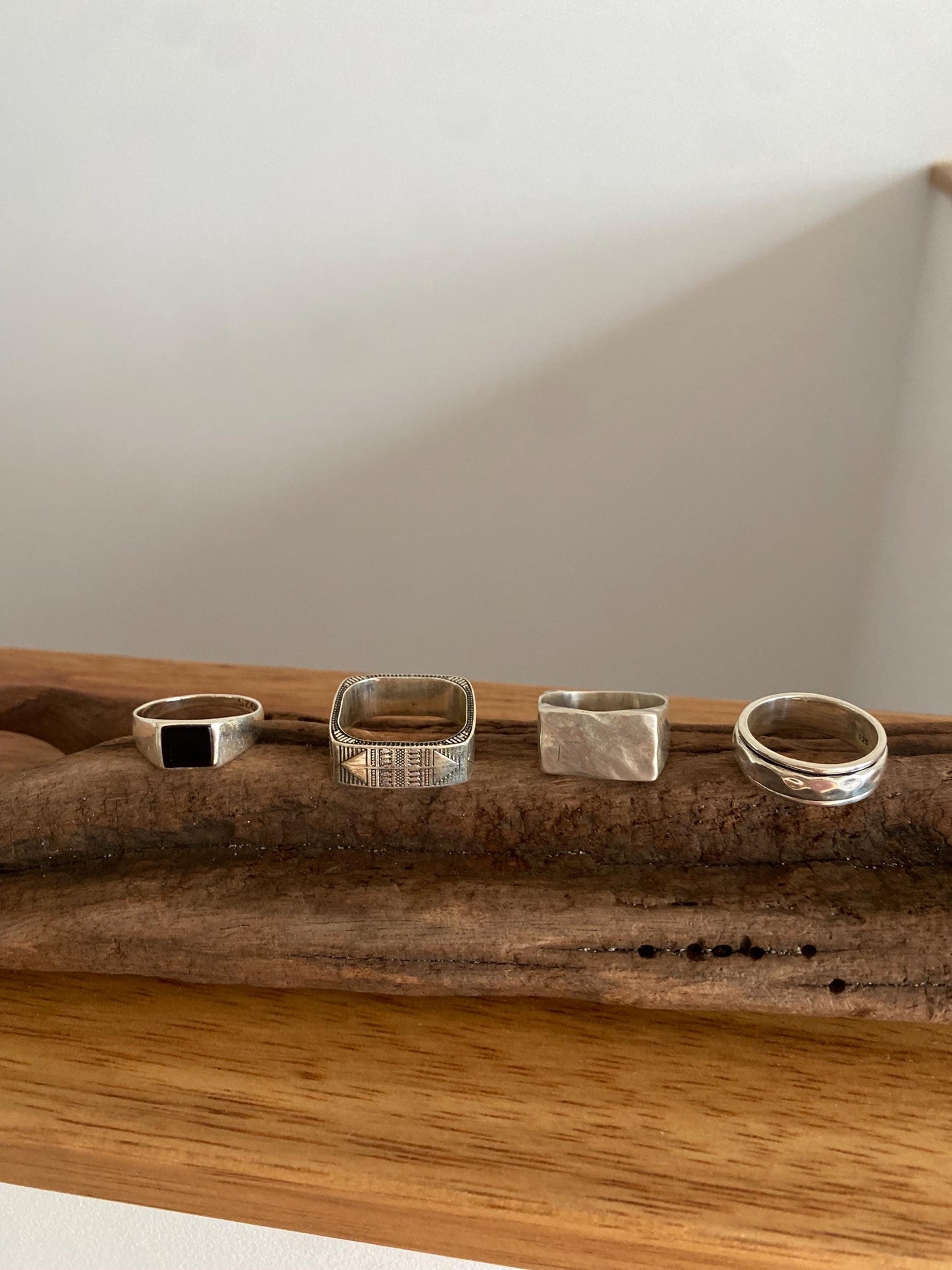 Sterling Silver Spinner Ring for Men