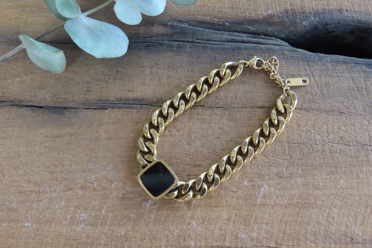 Havana Chain Gold Bracelet