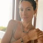 Havana silver Chain Bracelet with Onyx Pendant