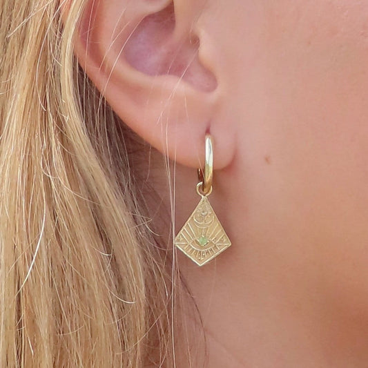 Gold Sun Earrings