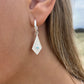 Terra Topaz Silver Celestial Earrings Huggies