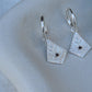 Gaia Smoky Quartz Huggies Silver Earrings