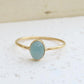 Aquamarine Gold Ring