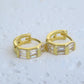 Classy Small Gold TOPAZ Hoops Earrings