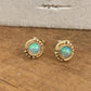 Opal Gold Studs " The Mystical Stone" Gold Earrings