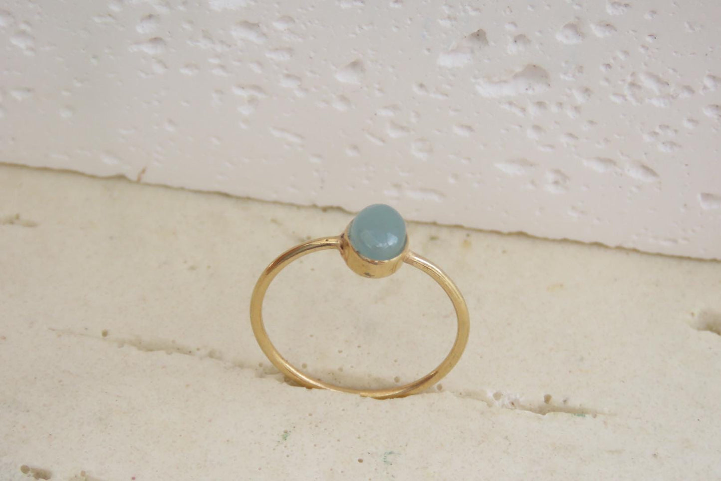 Aquamarine Gold Ring