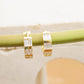 Classy Small Gold TOPAZ Hoops Earrings