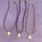 Handmade Hanuman Pendant Necklace | Garnet Beaded Luxury Jewelry | 18K Gold Plated Brass | Indian Spiritual Necklace | Protection Amulet |