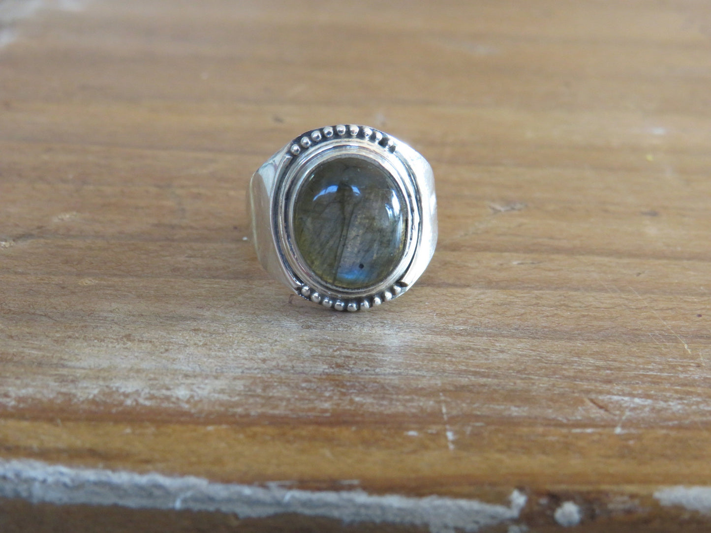 Labradorite Bohemian Silver Ring