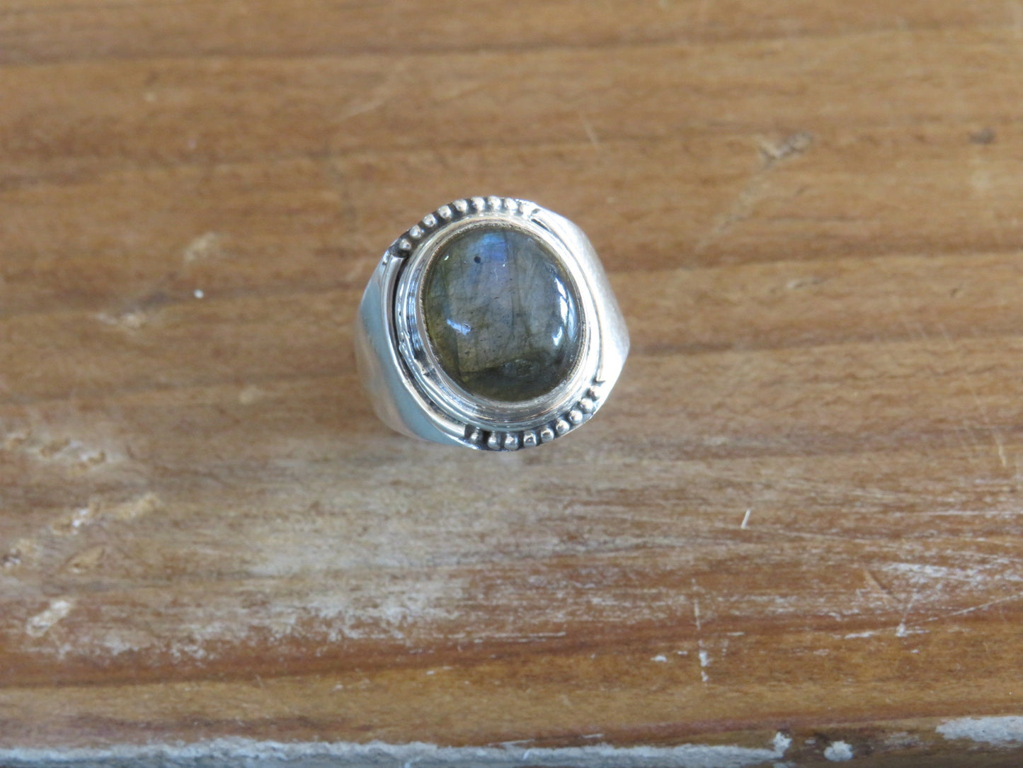 Labradorite Bohemian Silver Ring