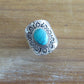 Turquoise Tribal Silver Ring