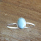 Larimar Minimal Silver Ring