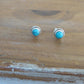 Turquoise Silver Studs