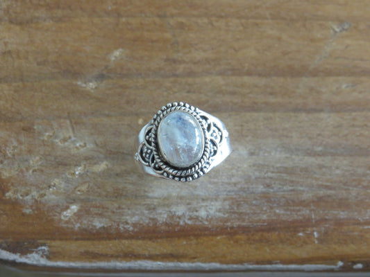 Moonstone Moonlight Silver Ring