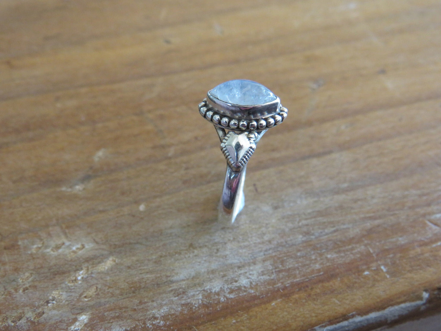 Aura Moonstone Silver Ring
