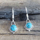 Turquoise Gypsy Silver Earrings