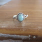 Amazonite Wave Silver Ring