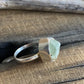 Aquamarine Raw Silver Ring