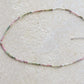 Tourmaline Half Moon Silver Necklace