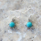 Turquoise Dangle Silver Earrings