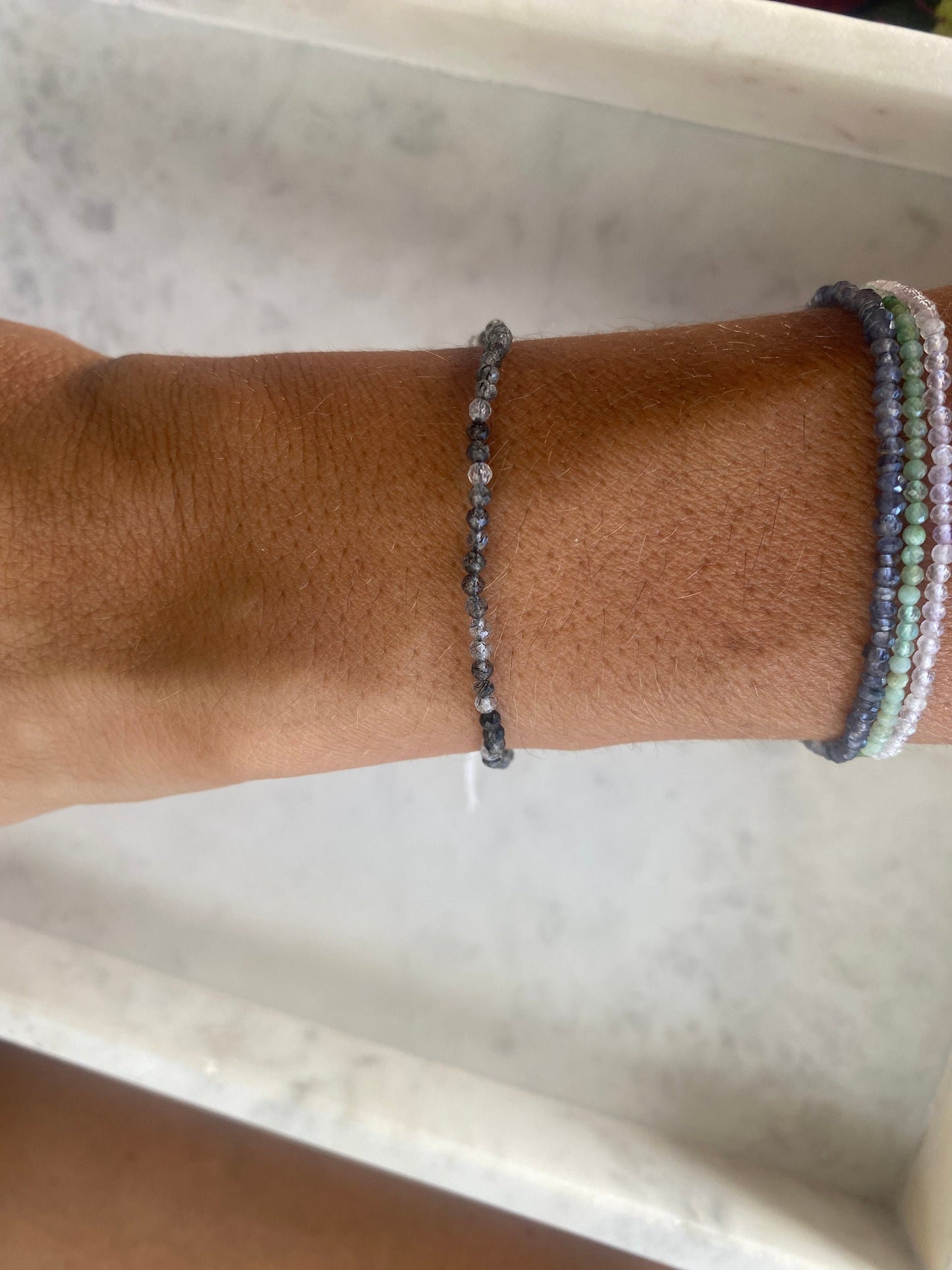 Crystal beaded bracelets